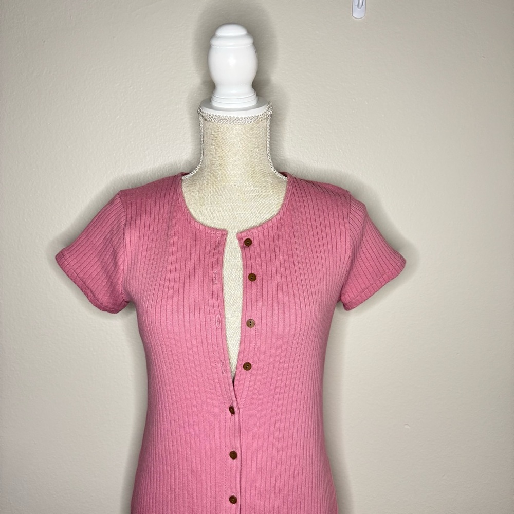 MADEWELL | Button-Down Ribbed Dress - Picture 6 of 7